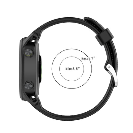 22mm Twill Solid Color Silicone Watch Band, For Garmin Forerunner 745