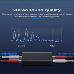 G1 RCA Audio Common Ground Isolator Anti-jamming Noise Reduction Filter Eliminates Bluetooth Receiver, G1 RCA
