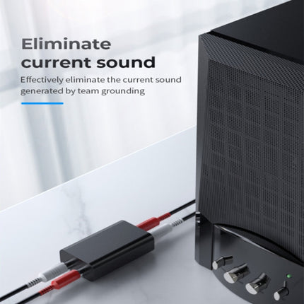 G1 RCA Audio Common Ground Isolator Anti-jamming Noise Reduction Filter Eliminates Bluetooth Receiver, G1 RCA