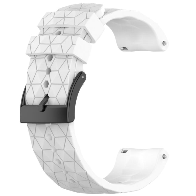 24mm Football Pattern Silicone Solid Color Watch Band, For Suunto 9, For Suunto 7, For Suunto 9 Baro, For Suunto Spartan Sport Wrist HR Baro