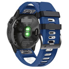 For Garmin Fenix 7X / Midnight Blue+White