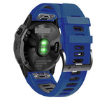 For Garmin Fenix 7X Solar / Midnight Blue+Black