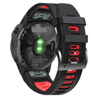 For Garmin Fenix 6X Pro / Black+Red