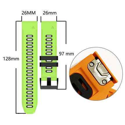 26mm Silicone Sports Two-Color Watch Band, For Garmin Fenix 5X