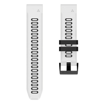 26mm Silicone Sports Two-Color Watch Band, For Garmin Descent MK2i
