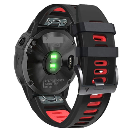 26mm Silicone Sports Two-Color Watch Band, For Garmin Descent MK2i