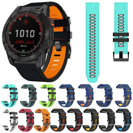 22mm Silicone Sports Two-Color Watch Band, For Garmin EPIX Gen2