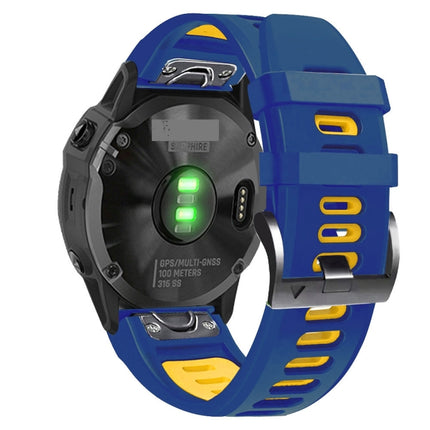 22mm Silicone Sports Two-Color Watch Band, For Garmin Instinct
