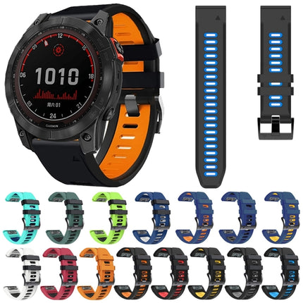 22mm Silicone Sports Two-Color Watch Band, For Garmin Approach S62