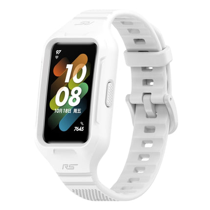 Solid Color Silicone Integrated Watch Band, For Huawei Band 8 / 7