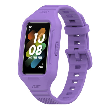 Solid Color Silicone Integrated Watch Band, For Huawei Band 8 / 7