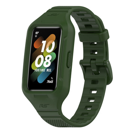 Solid Color Silicone Integrated Watch Band, For Huawei Band 8 / 7