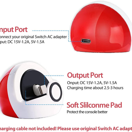 For Nintendo Switch and Switch Lite NS Nintendo Game Console Mini Portable Charging Dock Stand