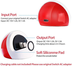 For Nintendo Switch and Switch Lite NS Nintendo Game Console Mini Portable Charging Dock Stand, Charging Dock Stand