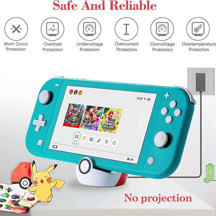 For Nintendo Switch and Switch Lite NS Nintendo Game Console Mini Portable Charging Dock Stand