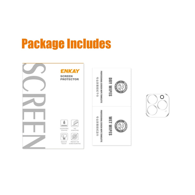 ENKAY Hat-Prince 9H Rear Camera Lens Tempered Glass Film Full Coverage Protector for iPhone 14 Pro / 14 Pro Max, For iPhone 14 Pro / 14 Pro Max (1 PC）, For iPhone 14 Pro / 14 Pro Max (2 PCS）