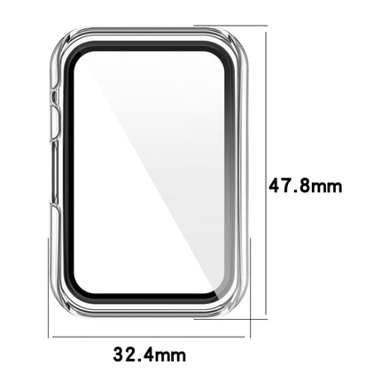 PC+Toughened Film Fully Enclosed Protective Watch Case, For Huawei Watch Fit, For Huawei Watch Fit New