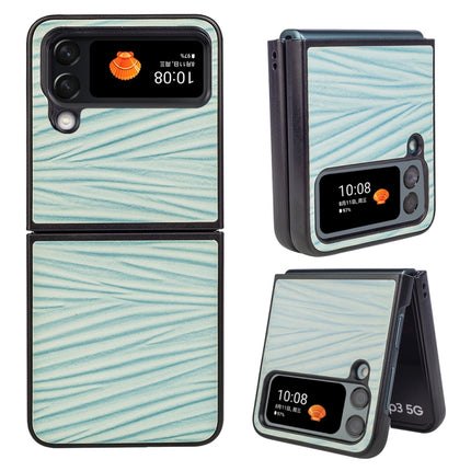 For Samsung Galaxy Z Flip4 Water Ripple Texture Phone Case, White, Pink, Black, Gray, Light Green, Purple, Brown