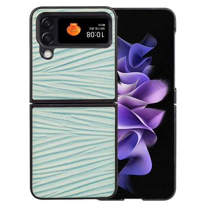 For Samsung Galaxy Z Flip4 Water Ripple Texture Phone Case, White, Pink, Black, Gray, Light Green, Purple, Brown