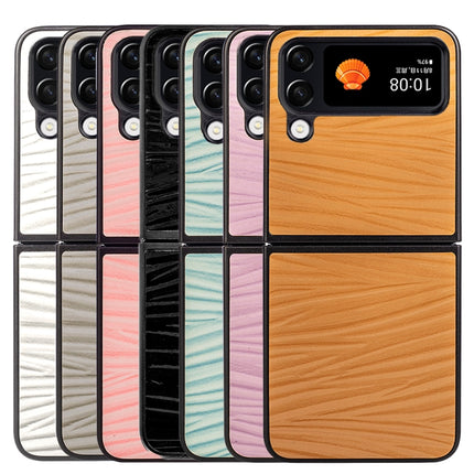 For Samsung Galaxy Z Flip4 Water Ripple Texture Phone Case, White, Pink, Black, Gray, Light Green, Purple, Brown