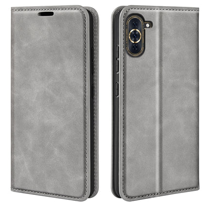 For Huawei Nova 10 Pro Retro-skin  Magnetic Suction Leather Phone Case, For Huawei Nova 10 Pro