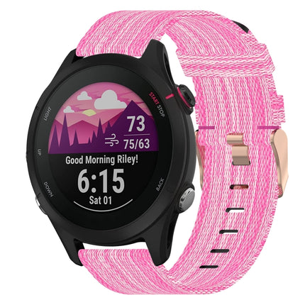 18mm Nylon Woven Watch Band, For Garmin Forerunner 255S, For Garmin Venu 2S, For Garmin Vivomove 3S