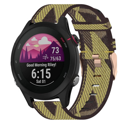 18mm Nylon Woven Watch Band, For Garmin Forerunner 255S, For Garmin Venu 2S, For Garmin Vivomove 3S