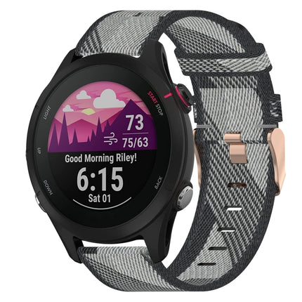 18mm Nylon Woven Watch Band, For Garmin Forerunner 255S, For Garmin Venu 2S, For Garmin Vivomove 3S