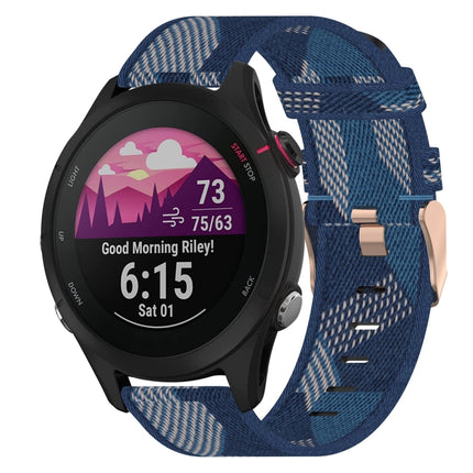 18mm Nylon Woven Watch Band, For Garmin Forerunner 255S, For Garmin Venu 2S, For Garmin Vivomove 3S