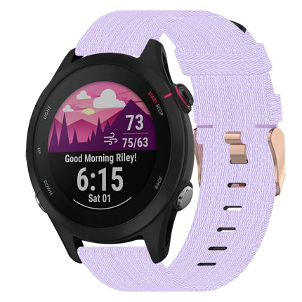 18mm Nylon Woven Watch Band, For Garmin Forerunner 255S, For Garmin Venu 2S, For Garmin Vivomove 3S