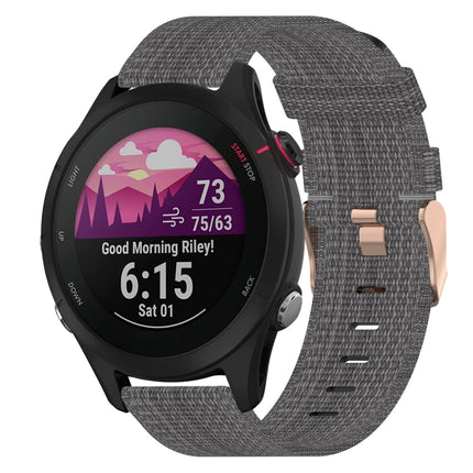 18mm Nylon Woven Watch Band, For Garmin Forerunner 255S, For Garmin Venu 2S, For Garmin Vivomove 3S