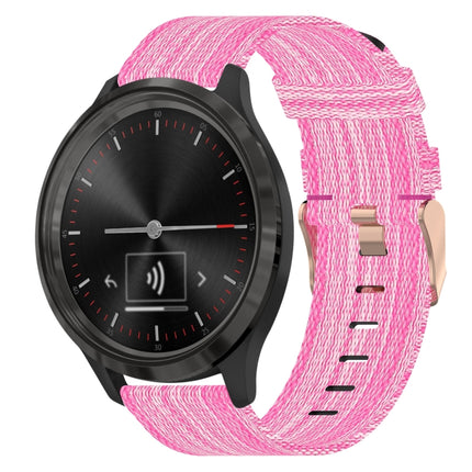 18mm Nylon Woven Watch Band, For Garmin Forerunner 255S, For Garmin Venu 2S, For Garmin Vivomove 3S