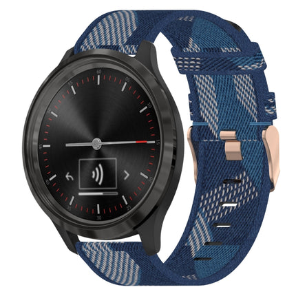 18mm Nylon Woven Watch Band, For Garmin Forerunner 255S, For Garmin Venu 2S, For Garmin Vivomove 3S