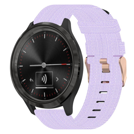 18mm Nylon Woven Watch Band, For Garmin Forerunner 255S, For Garmin Venu 2S, For Garmin Vivomove 3S