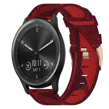 20mm Nylon Woven Watch Band, For Garmin Vivomove Sport, For Garmin Venu 2 Plus, For Garmin Approach S40