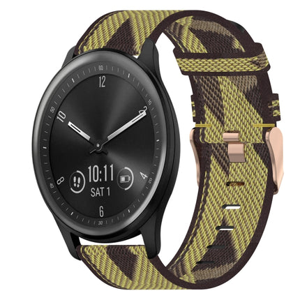 20mm Nylon Woven Watch Band, For Garmin Vivomove Sport, For Garmin Venu 2 Plus, For Garmin Approach S40