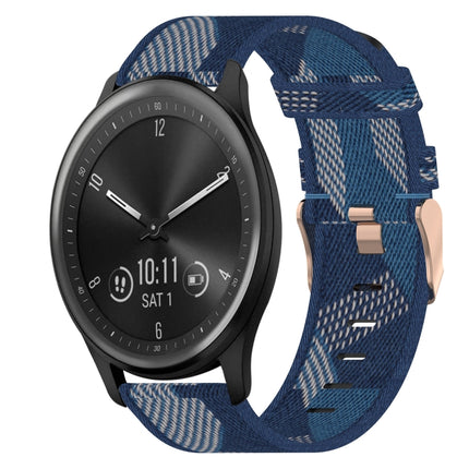 20mm Nylon Woven Watch Band, For Garmin Vivomove Sport, For Garmin Venu 2 Plus, For Garmin Approach S40