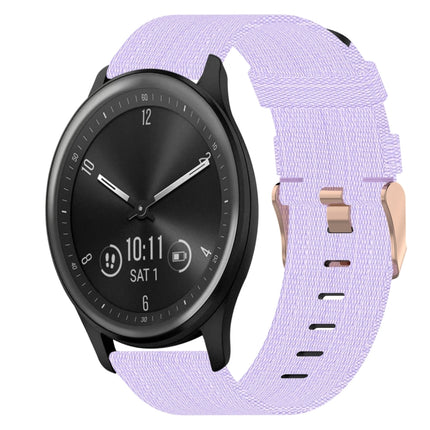 20mm Nylon Woven Watch Band, For Garmin Vivomove Sport, For Garmin Venu 2 Plus, For Garmin Approach S40