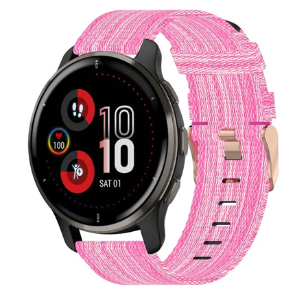 20mm Nylon Woven Watch Band, For Garmin Vivomove Sport, For Garmin Venu 2 Plus, For Garmin Approach S40