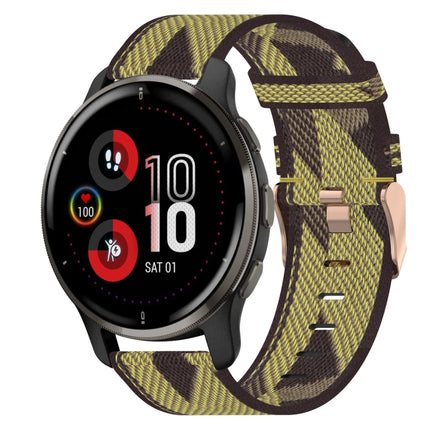 20mm Nylon Woven Watch Band, For Garmin Vivomove Sport, For Garmin Venu 2 Plus, For Garmin Approach S40