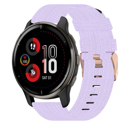 20mm Nylon Woven Watch Band, For Garmin Vivomove Sport, For Garmin Venu 2 Plus, For Garmin Approach S40