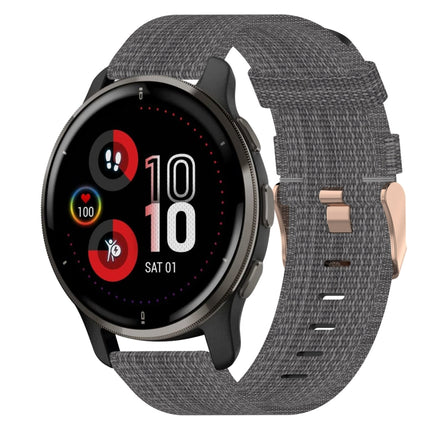 20mm Nylon Woven Watch Band, For Garmin Vivomove Sport, For Garmin Venu 2 Plus, For Garmin Approach S40