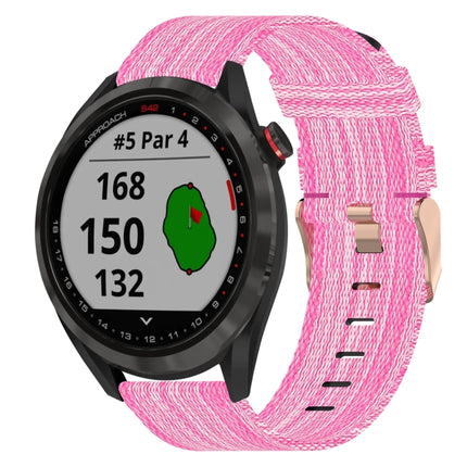20mm Nylon Woven Watch Band, For Garmin Vivomove Sport, For Garmin Venu 2 Plus, For Garmin Approach S40