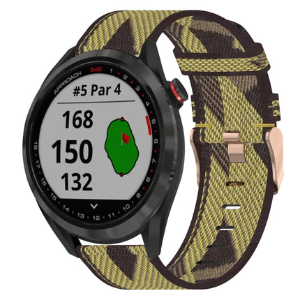 20mm Nylon Woven Watch Band, For Garmin Vivomove Sport, For Garmin Venu 2 Plus, For Garmin Approach S40
