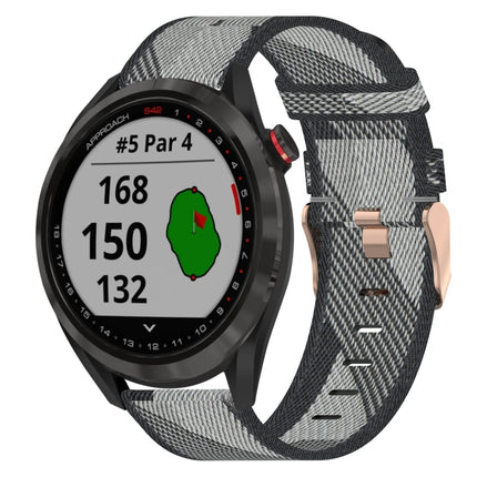 20mm Nylon Woven Watch Band, For Garmin Vivomove Sport, For Garmin Venu 2 Plus, For Garmin Approach S40