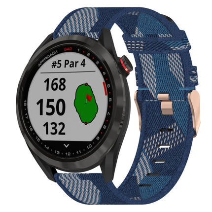 20mm Nylon Woven Watch Band, For Garmin Vivomove Sport, For Garmin Venu 2 Plus, For Garmin Approach S40