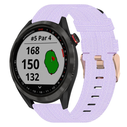 20mm Nylon Woven Watch Band, For Garmin Vivomove Sport, For Garmin Venu 2 Plus, For Garmin Approach S40