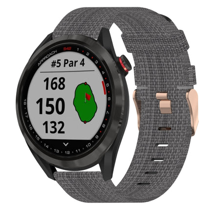 20mm Nylon Woven Watch Band, For Garmin Vivomove Sport, For Garmin Venu 2 Plus, For Garmin Approach S40