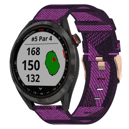 20mm Nylon Woven Watch Band, For Garmin Vivomove Sport, For Garmin Venu 2 Plus, For Garmin Approach S40