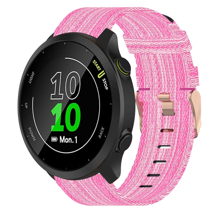 20mm Nylon Woven Watch Band, For Garmin Forerunner 158, For Garmin Forerunner 55, For Garmin Venu